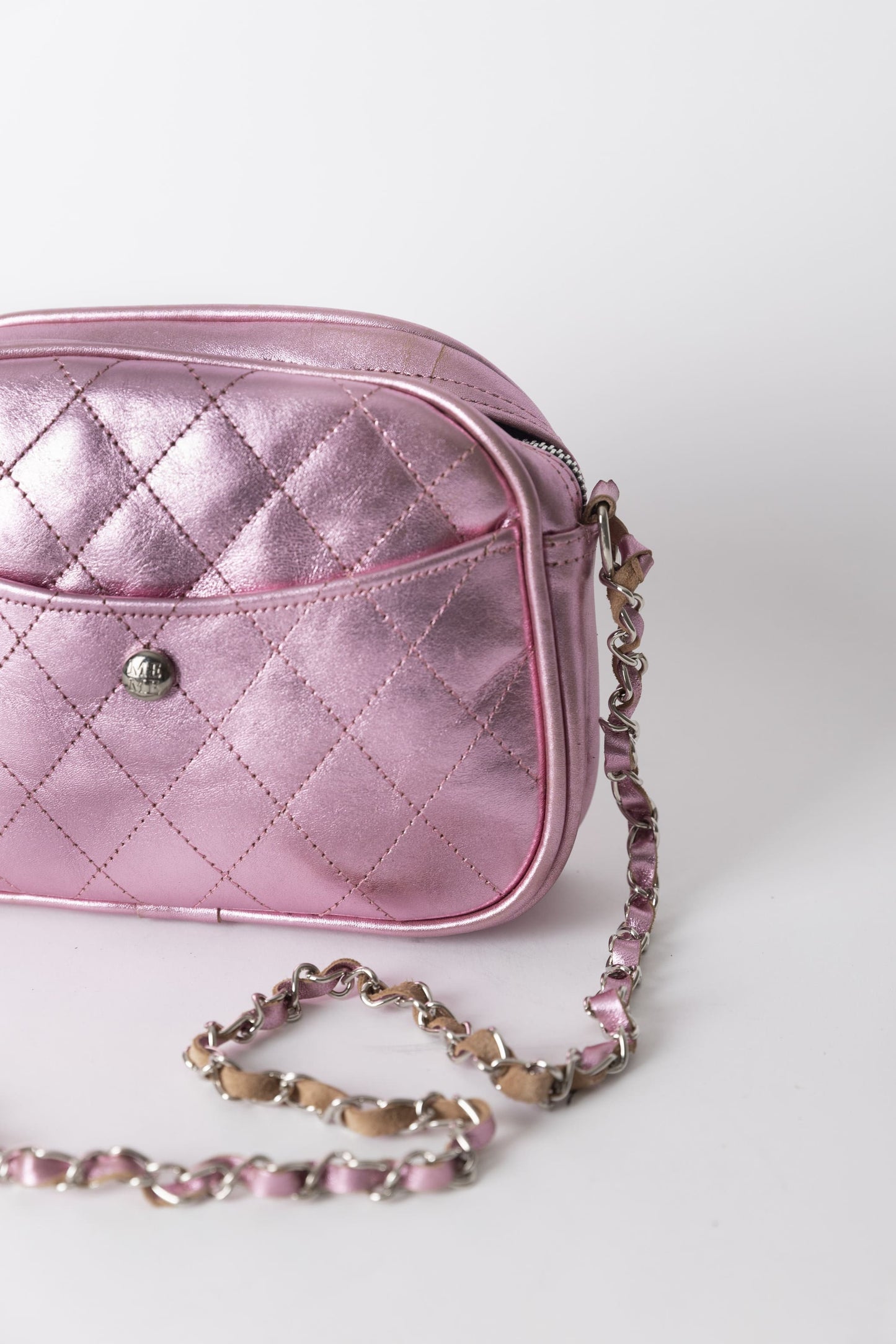 CARTERA PENNY METAL PINK