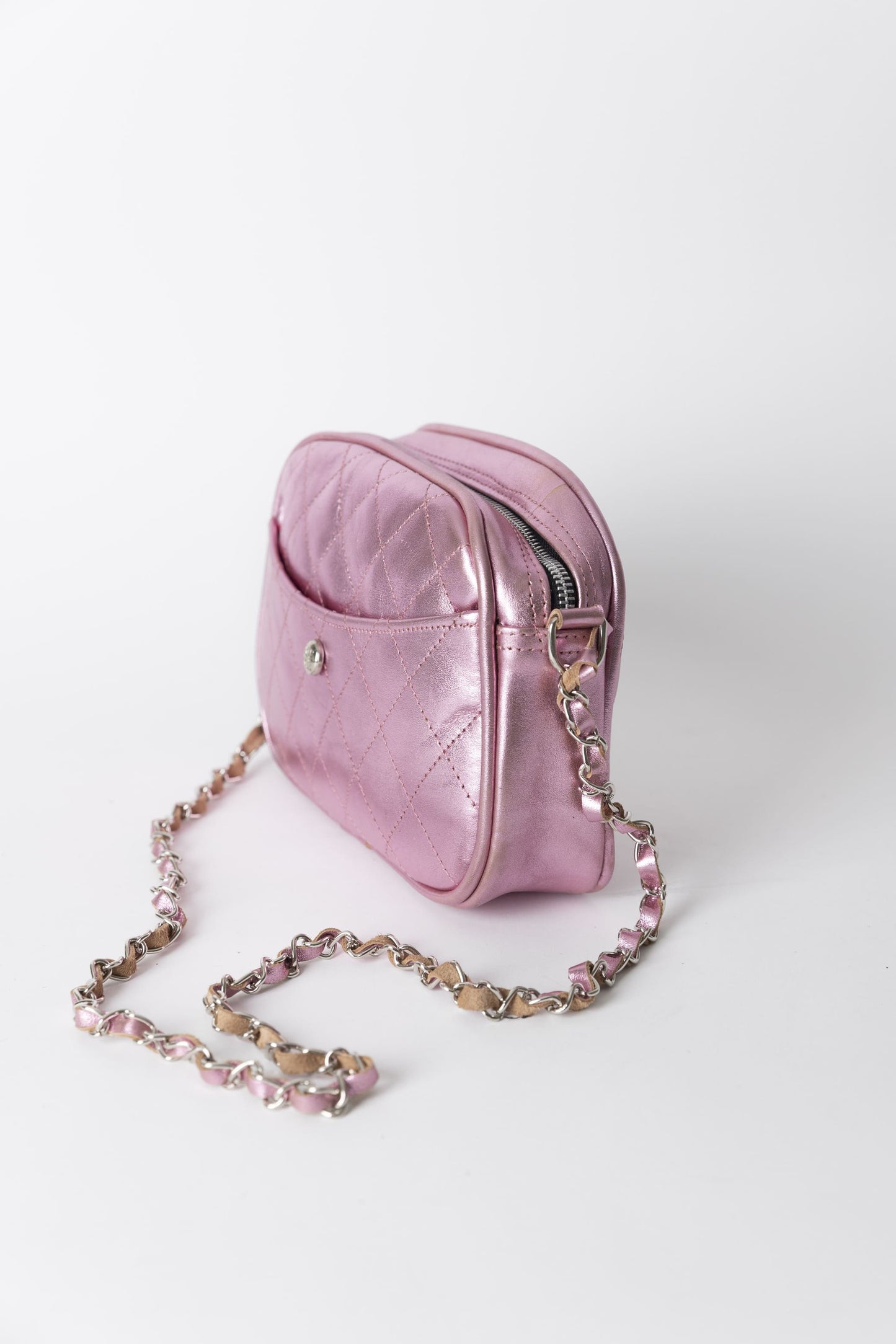 CARTERA PENNY METAL PINK